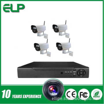 4CH H. 264 Outdoor Wireless WiFi 720p IP Camera 1PCS HDD Capacity NVR Plug and Play CCTV Survillance Cameras Systems